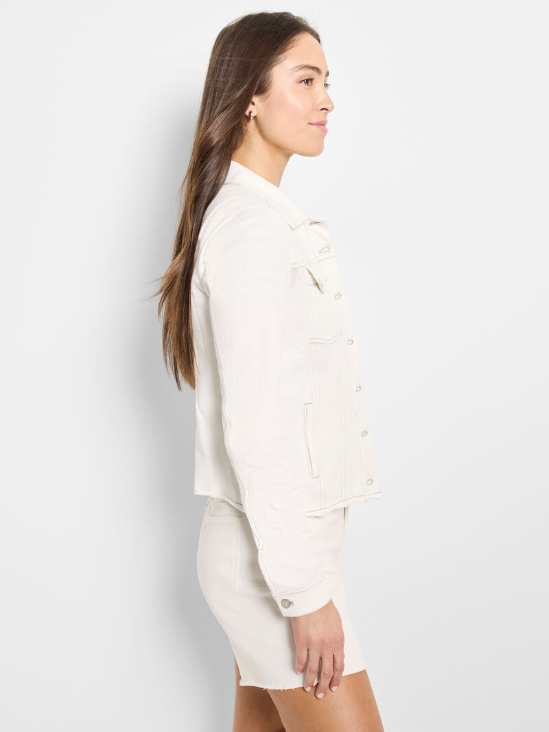 Woman Wears NZT Denim Look Jacket image number 2
