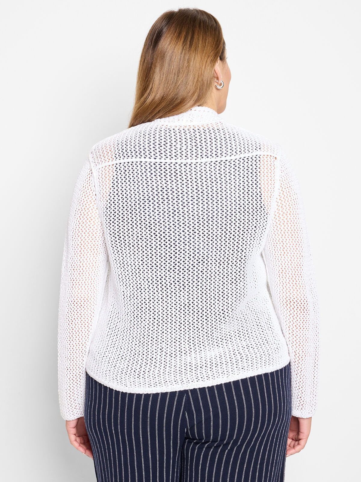 Mesh Cocoon Cardigan