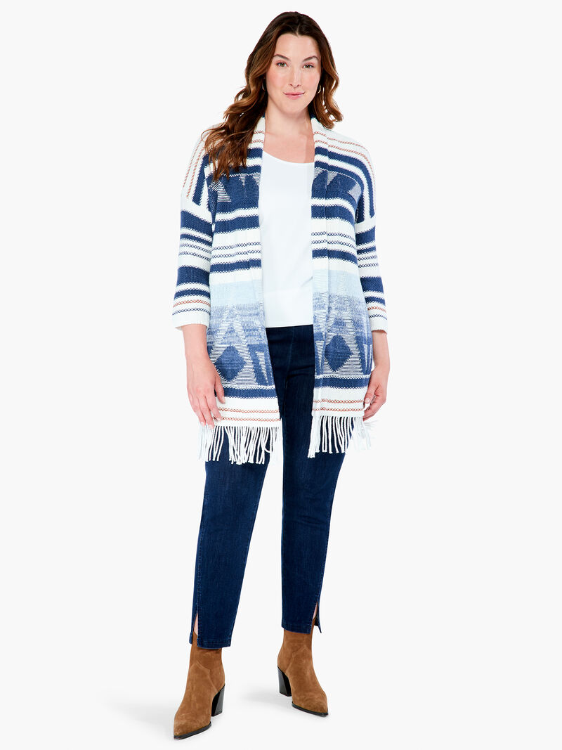Woman Wears Rolling Clouds Cardigan image number 0