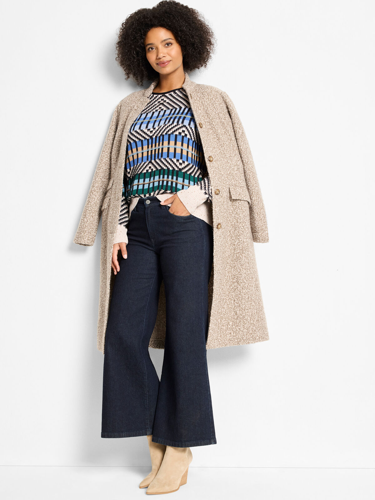 Graphic Stripe Sweater