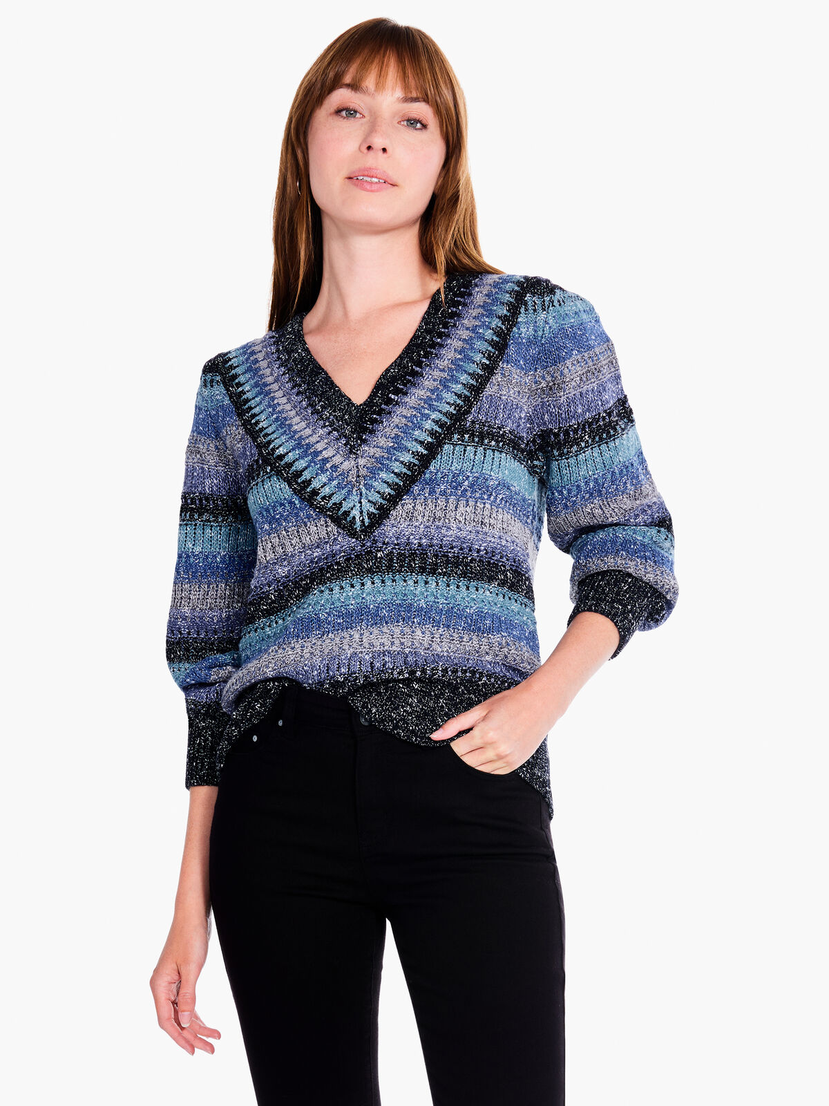 Sapphire Stripes Sweater