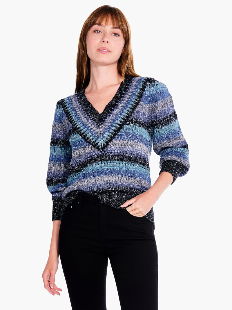 
                    Sapphire Stripes Sweater