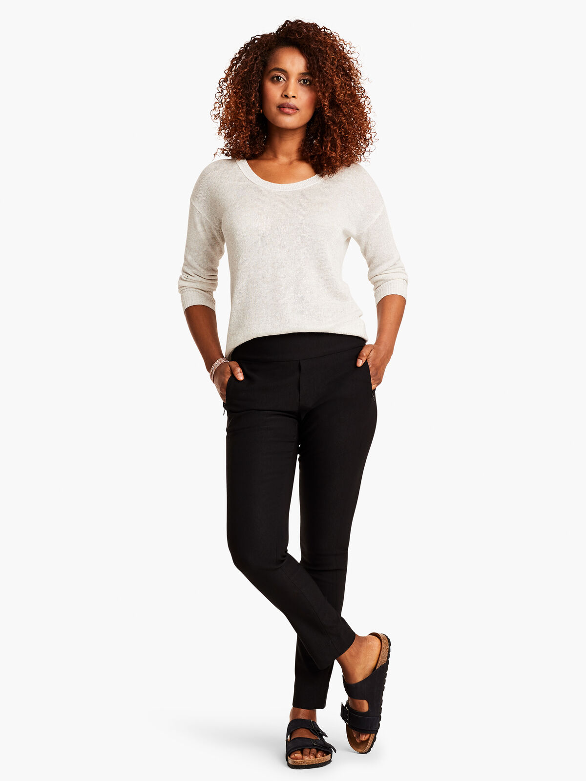 Wonderstretch Zip Pocket Slim Leg Pant