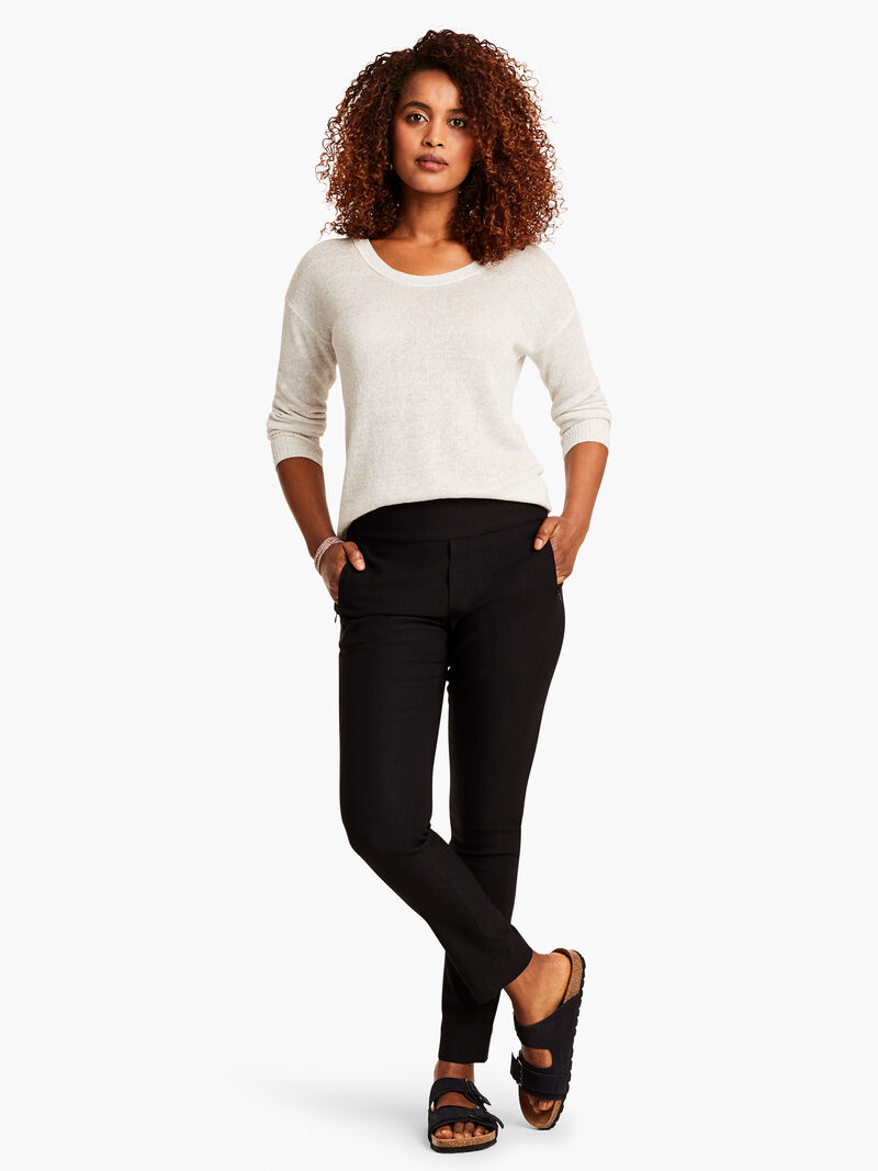 Woman Wears Wonderstretch Zip Pocket Slim Leg Pant image number 3