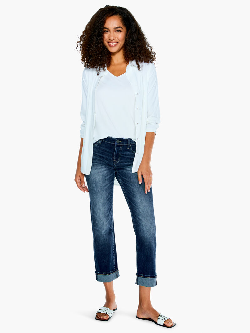 Woman Wears Liverpool Marley Girlfriend Cuff Jean image number 3