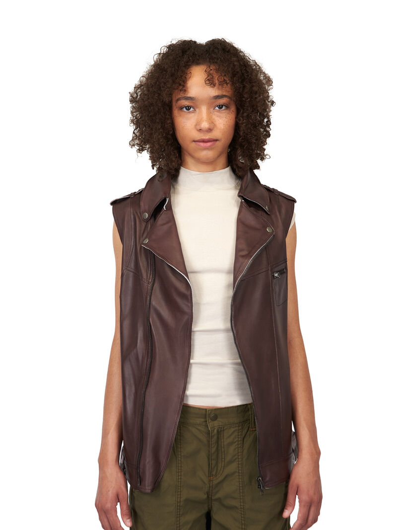 JKT - Angela Patina Leather Jacket