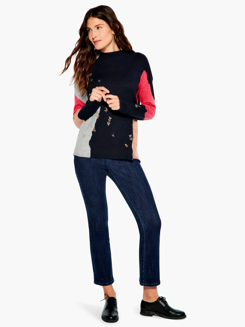 Woman Wears Glowing Embers Sweater image number 3