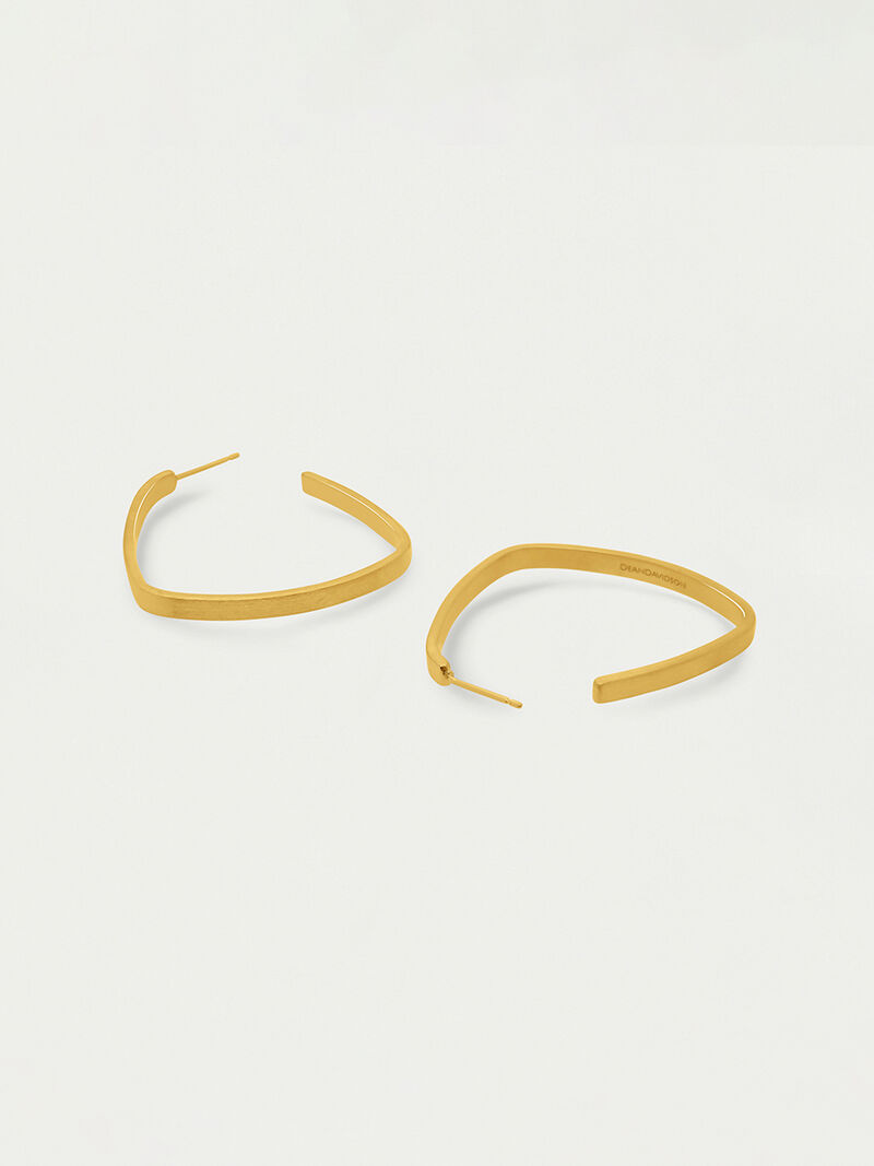 Woman Wears Dean Davidson - Midi Square Hoops image number 1