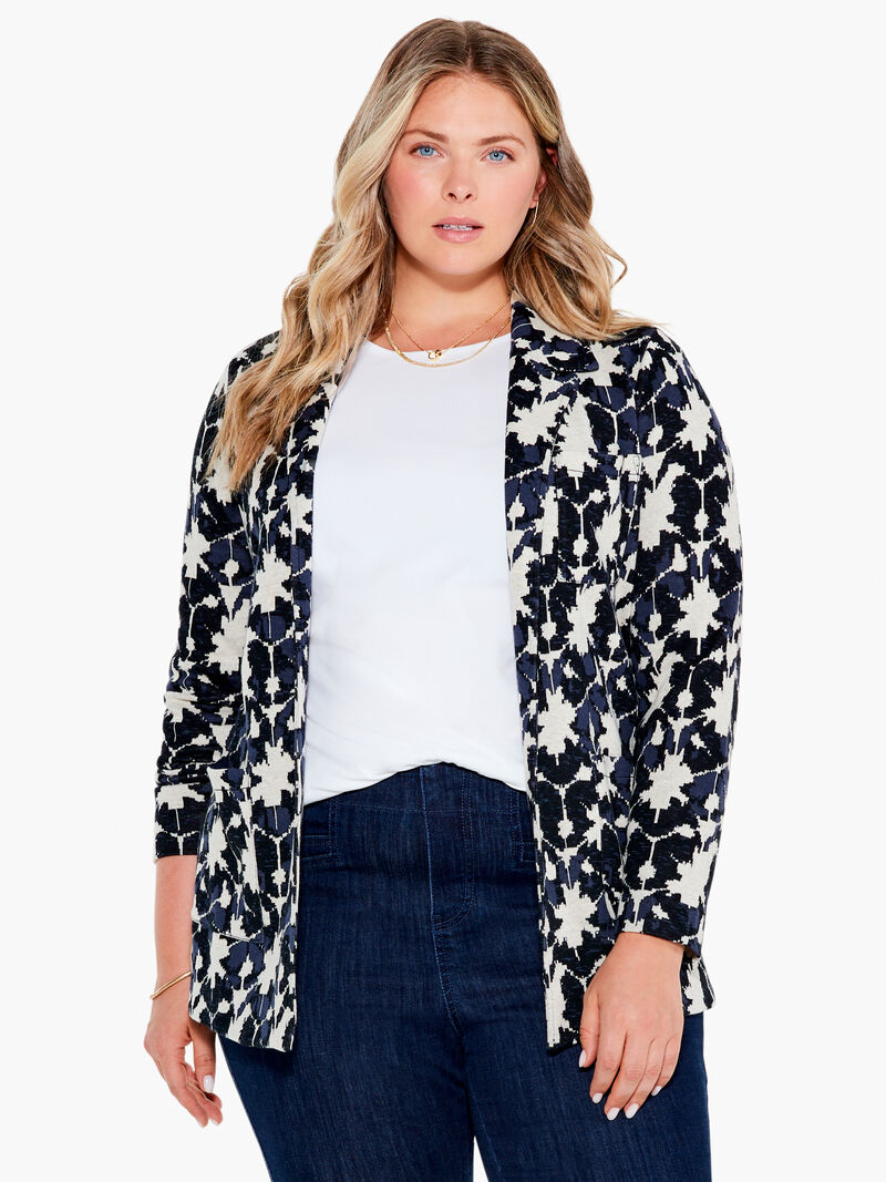 Mosaic Mix Knit Blazer