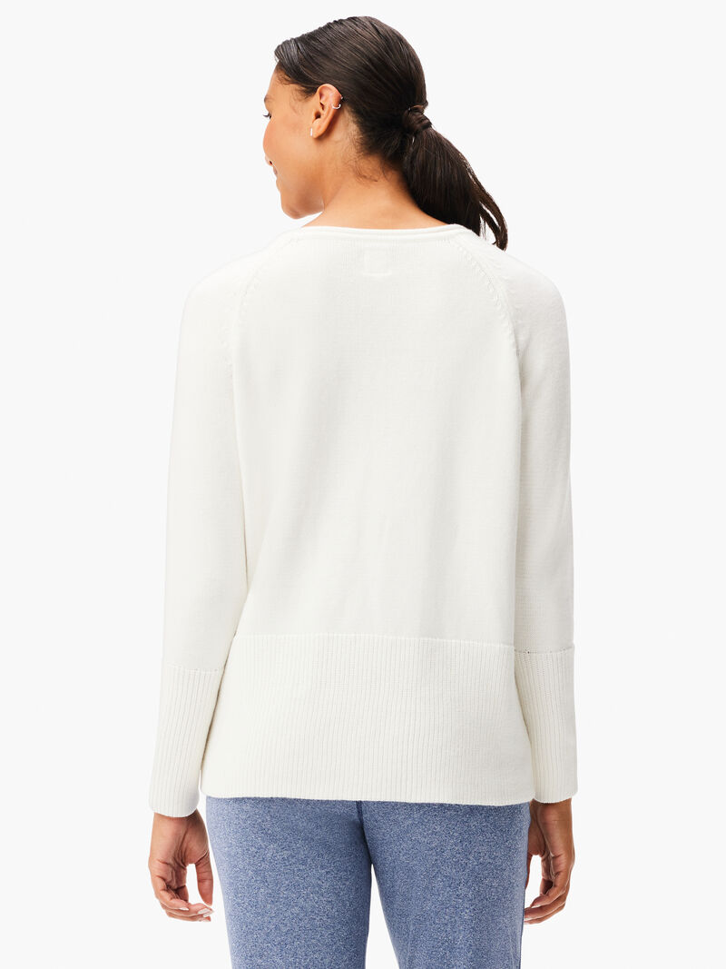 Woman Wears Cool Down Throw On Sweater image number 2