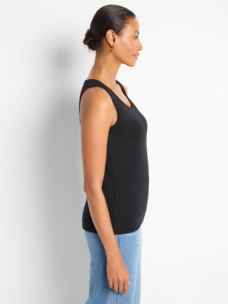Woman Wears Perfect Knit Tank image number 2