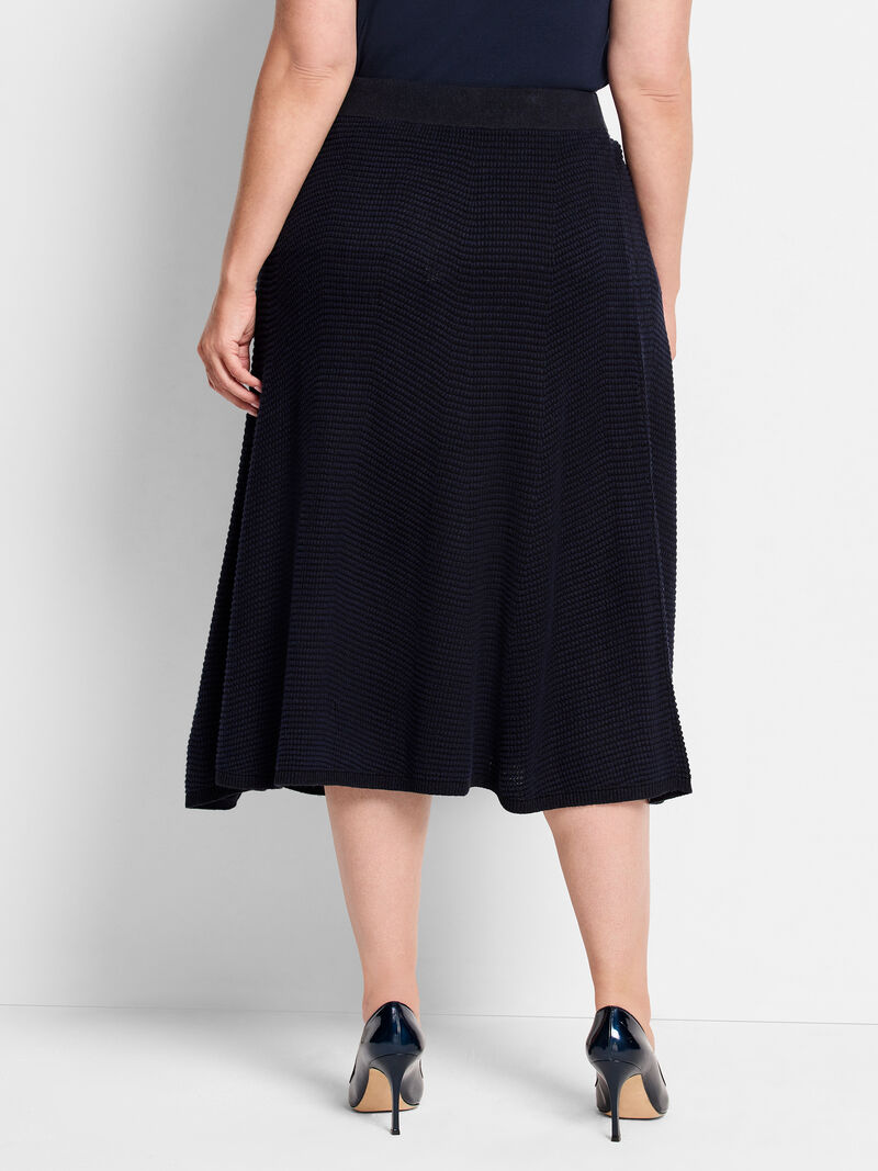 Woman Wears Pixel Knit Skirt image number 3