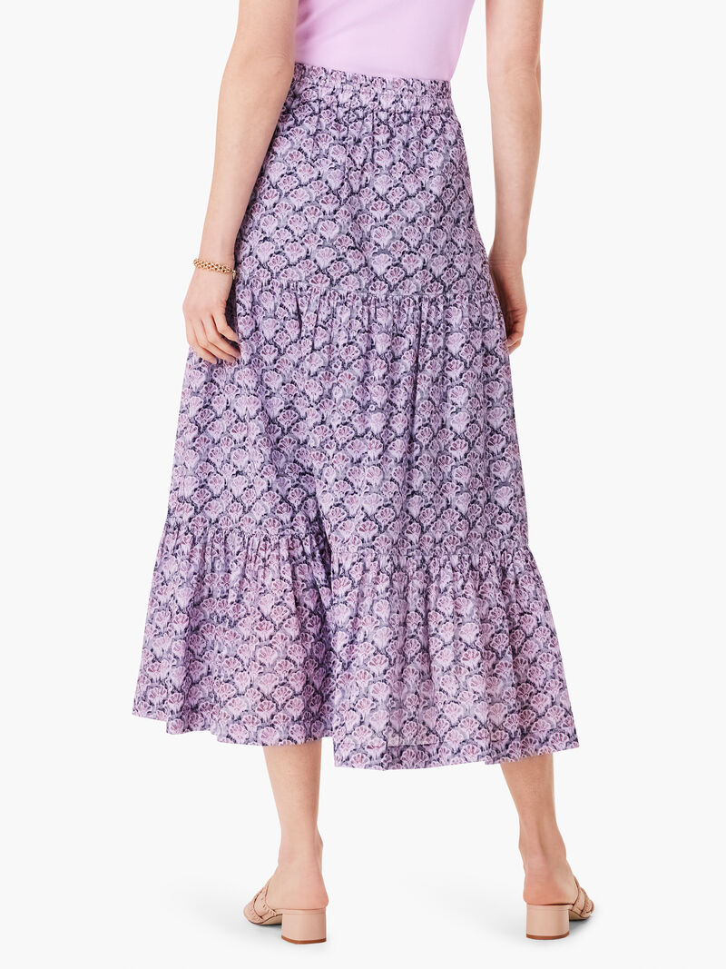 Woman Wears Falling Fans Tiered Skirt image number 3