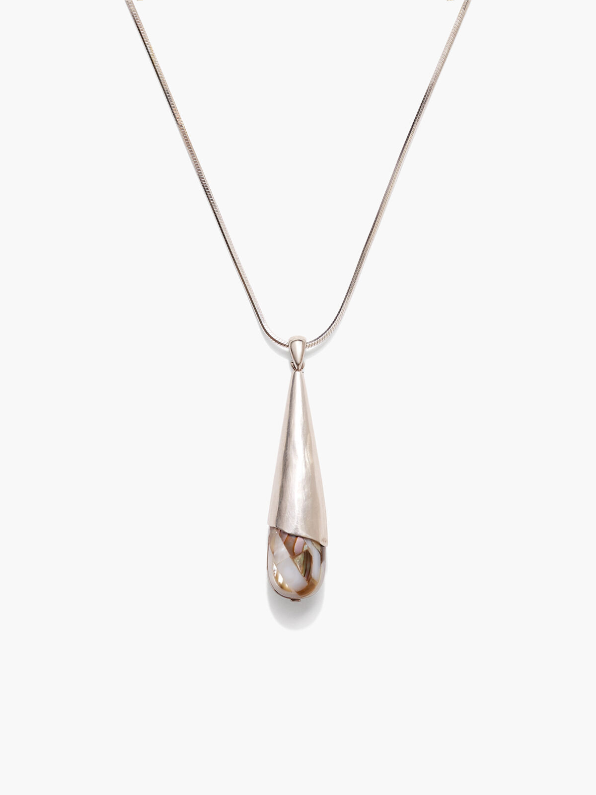 Chan Luu - Abalone Silver Necklace