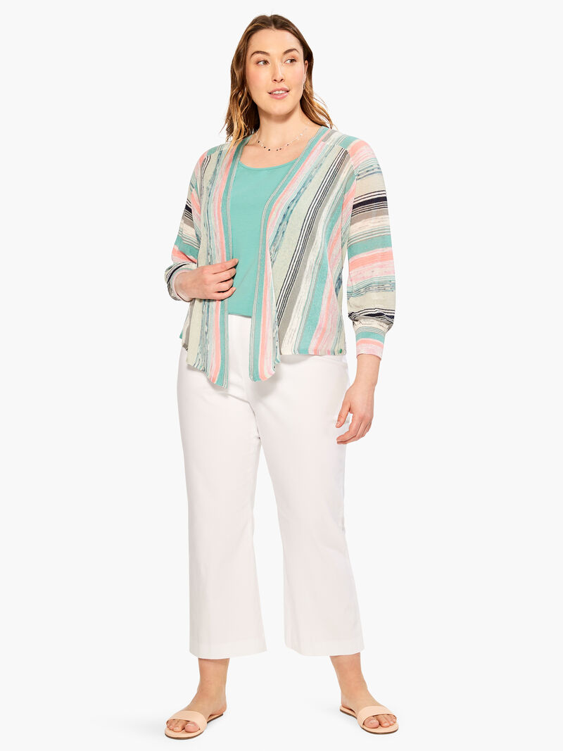Woman Wears Summer Spacedye Cardigan image number 3