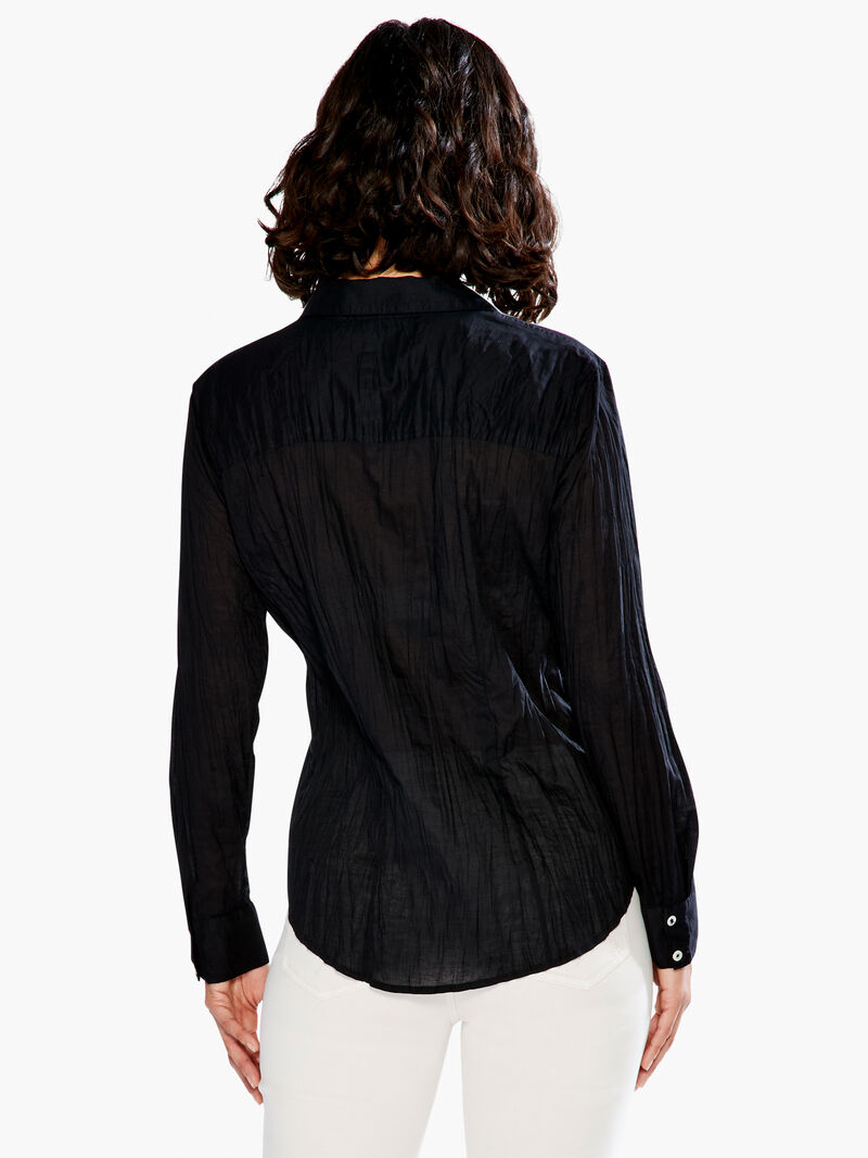 Woman Wears Crinkle Shirt image number 3