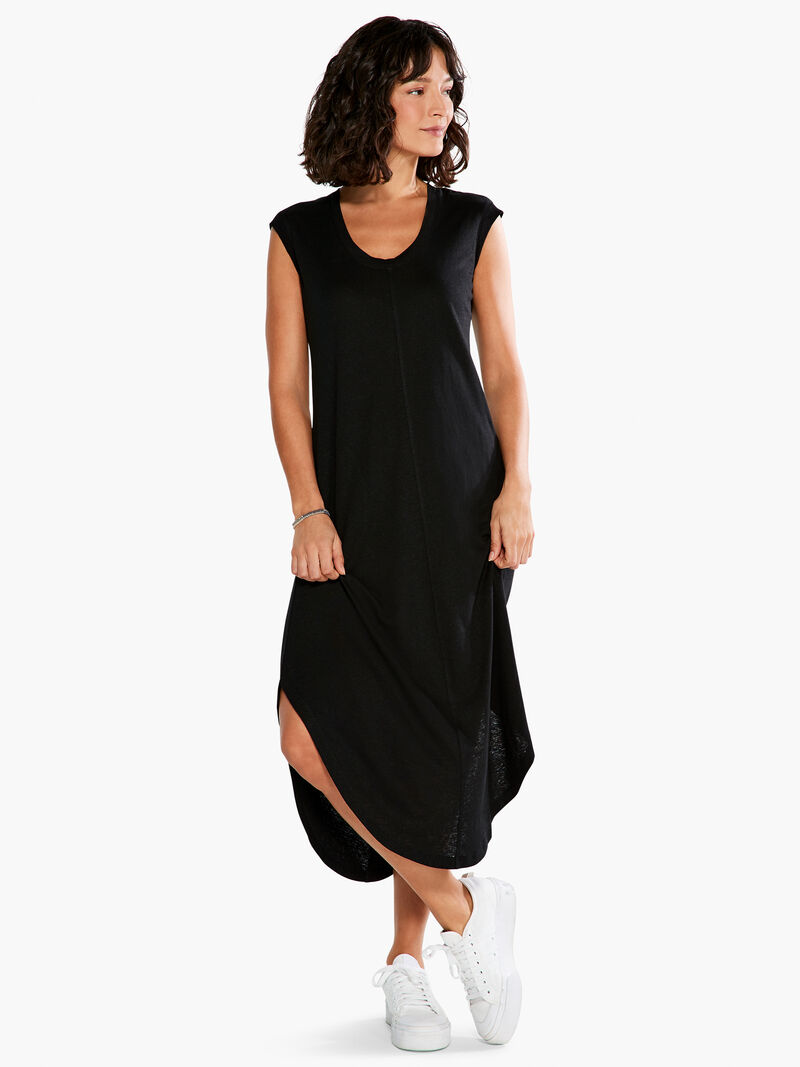 Woman Wears NZT Scoop Tank Dress image number 0