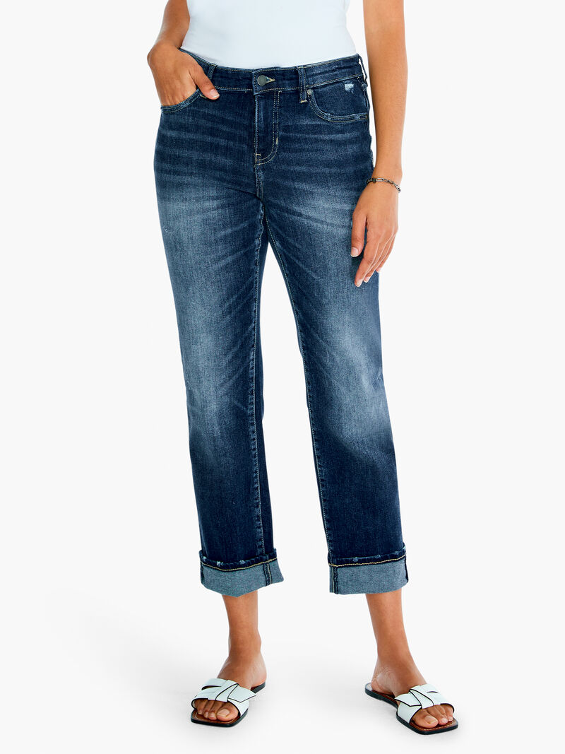Woman Wears Liverpool Marley Girlfriend Cuff Jean image number 0