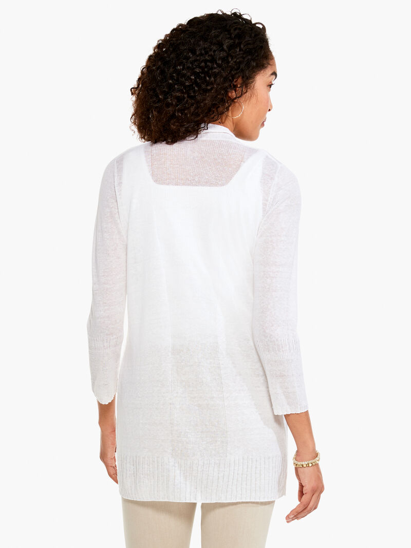 Woman Wears Go To Featherweight Cardigan Sweater image number 2
