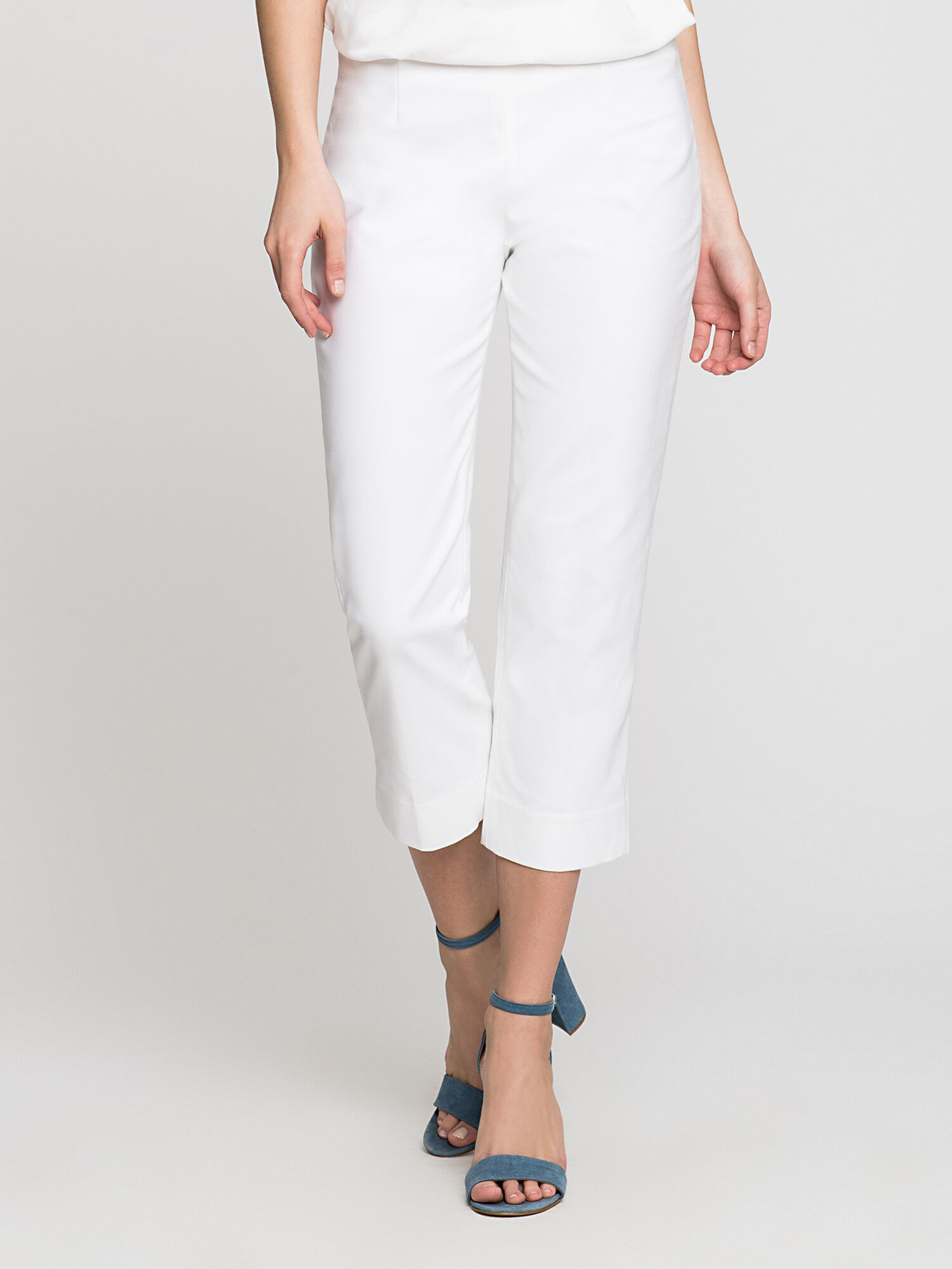 【NICK&NICOLE】 DOT SIDE LINE GLOSSY PANTS /追跡付 Perfect Pant Side Zip Ankle | NIC+ZOE | NIC+ZOE