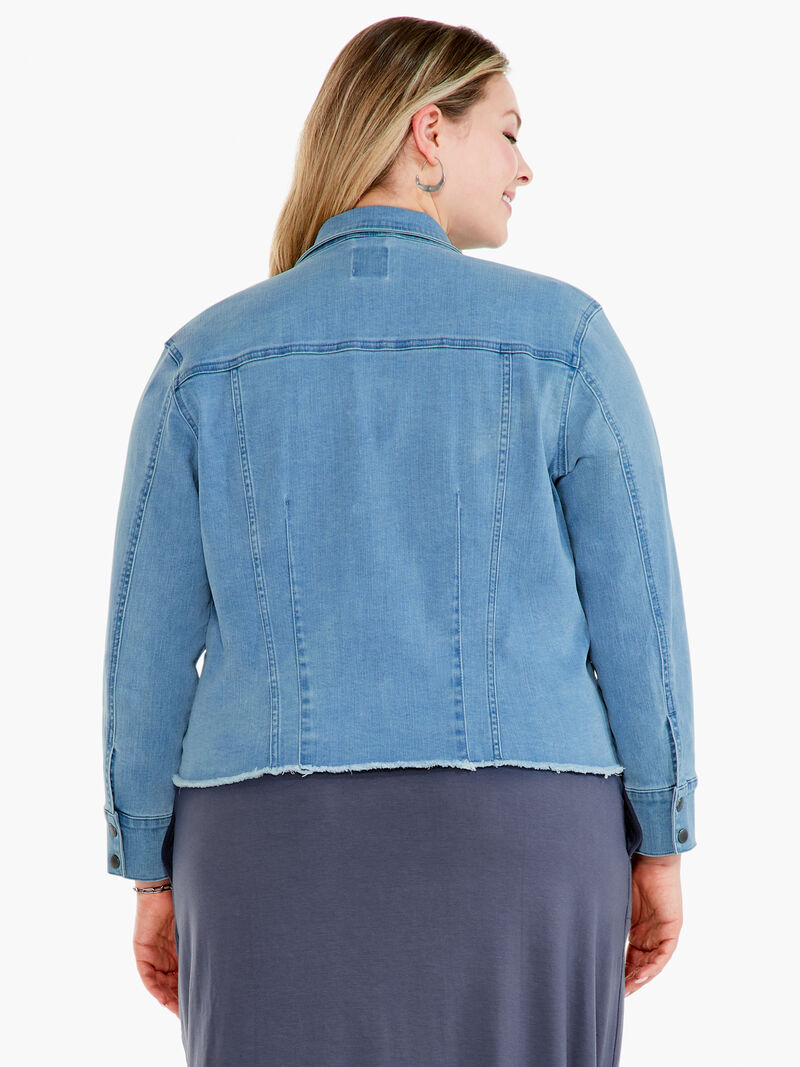 Woman Wears Super Stretch Denim Jacket image number 2