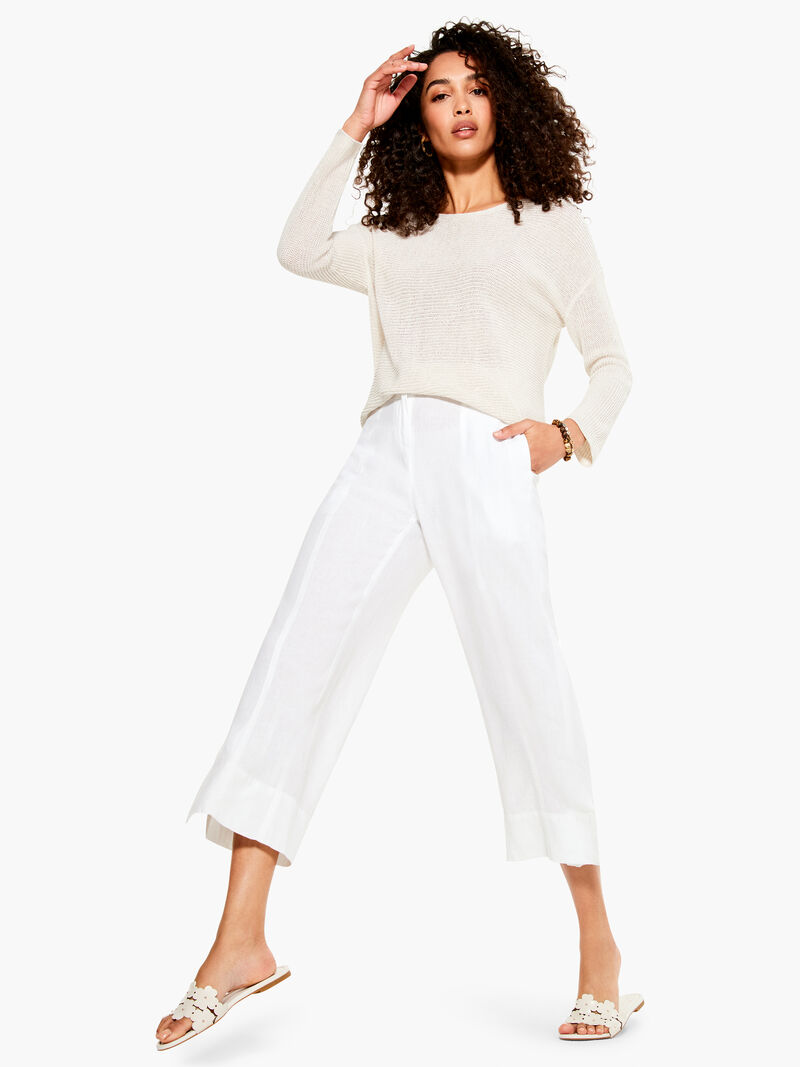 Woman Wears Summer Sweater image number 4