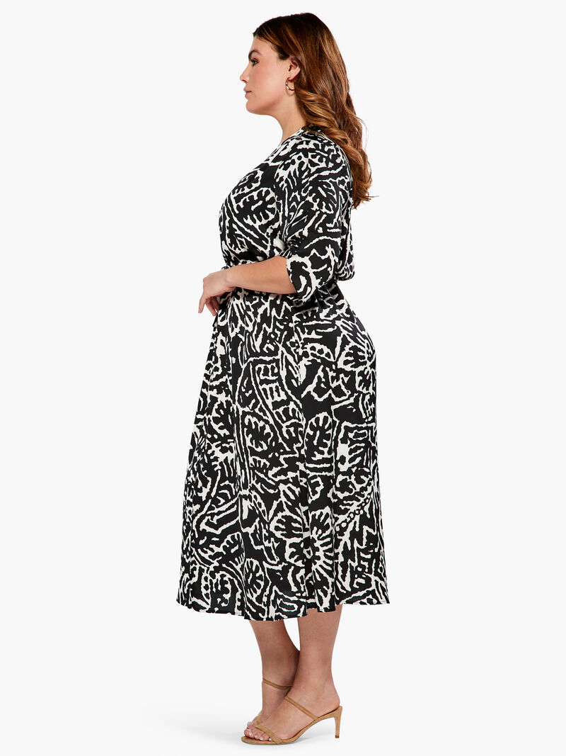 Woman Wears Onyx Stamp Dress image number 1