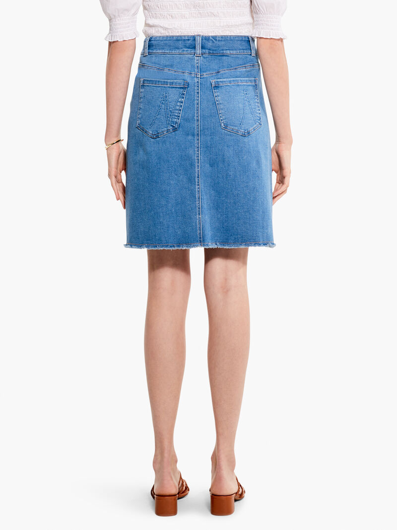 Woman Wears NZ Denim 20" Skirt image number 3
