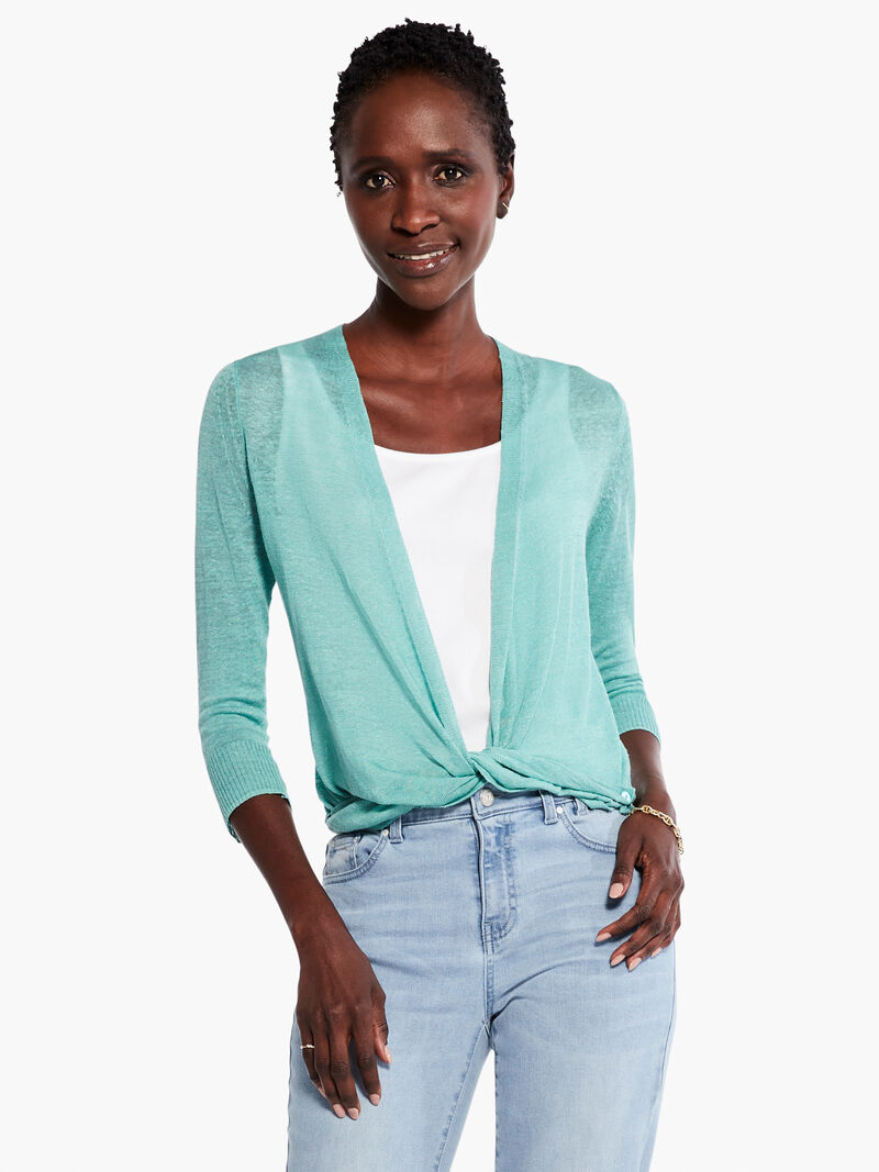 Woman Wears Lightweight 4-Way Cardigan image number 2