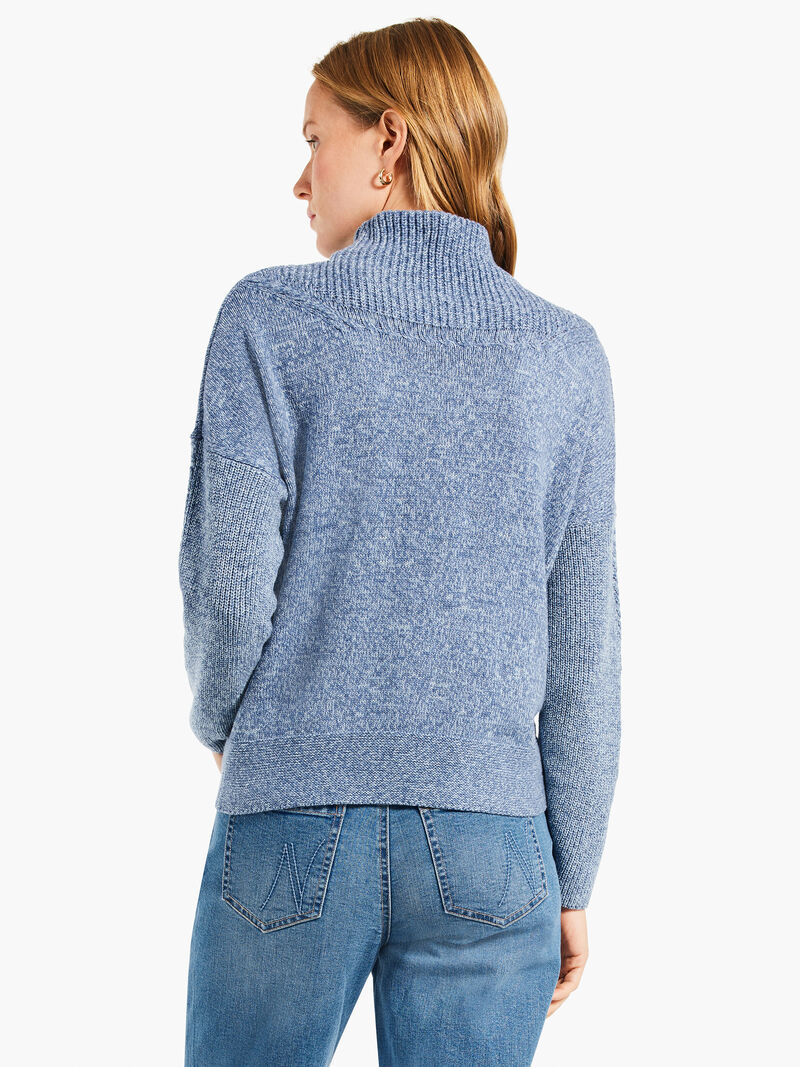 Woman Wears Mix Stitch Sweater image number 2