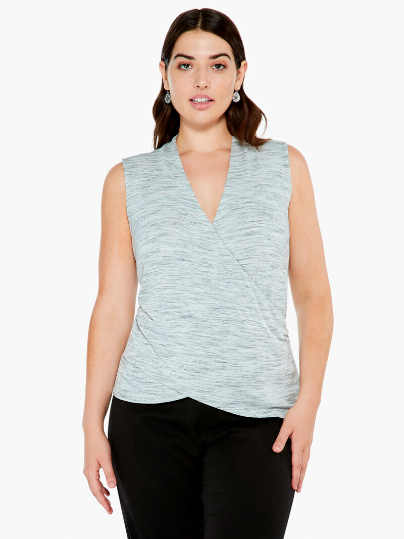 Woman Wears Spacedye Wrap Tank image number 0