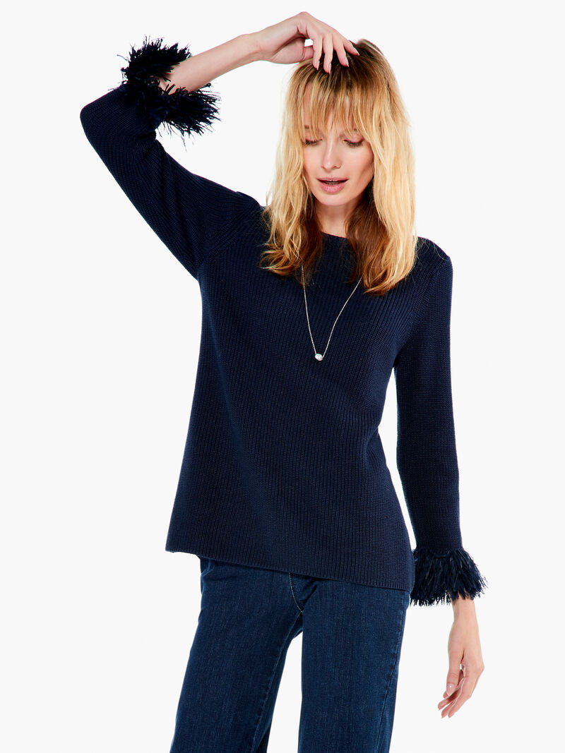 Woman Wears Night Fall Sweater image number 0