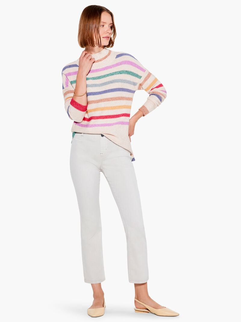 Woman Wears Happy Hues Sweater image number 3