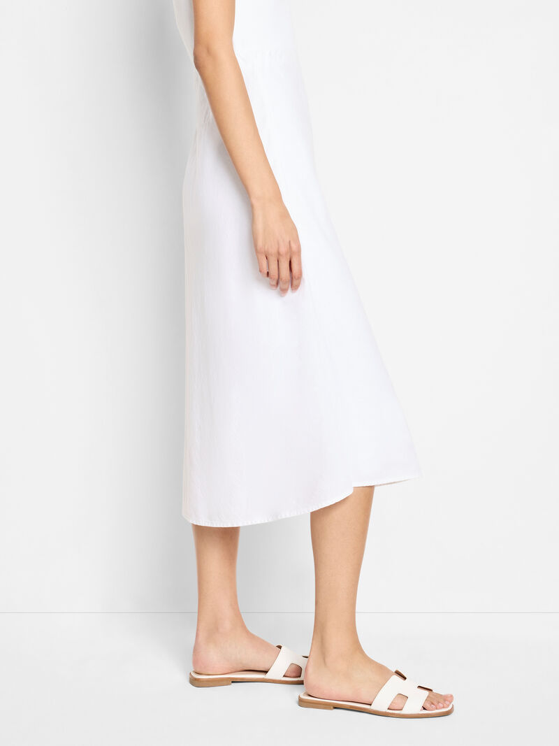 Woman Wears Rumba Linen Slip Skirt image number 4