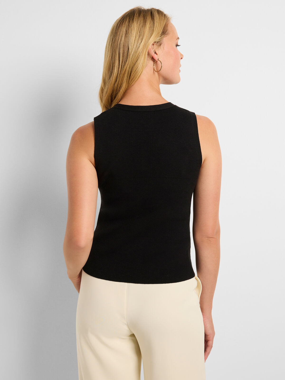 Button Pullover Sweater Vest