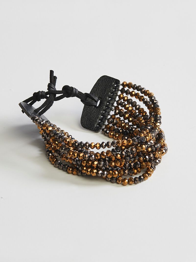Woman Wears Beaded Strand Bracelet image number 0