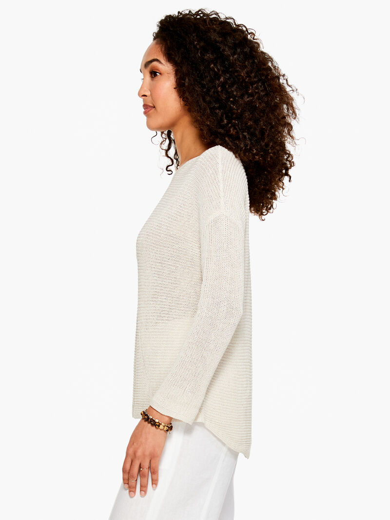 Woman Wears Summer Sweater image number 2