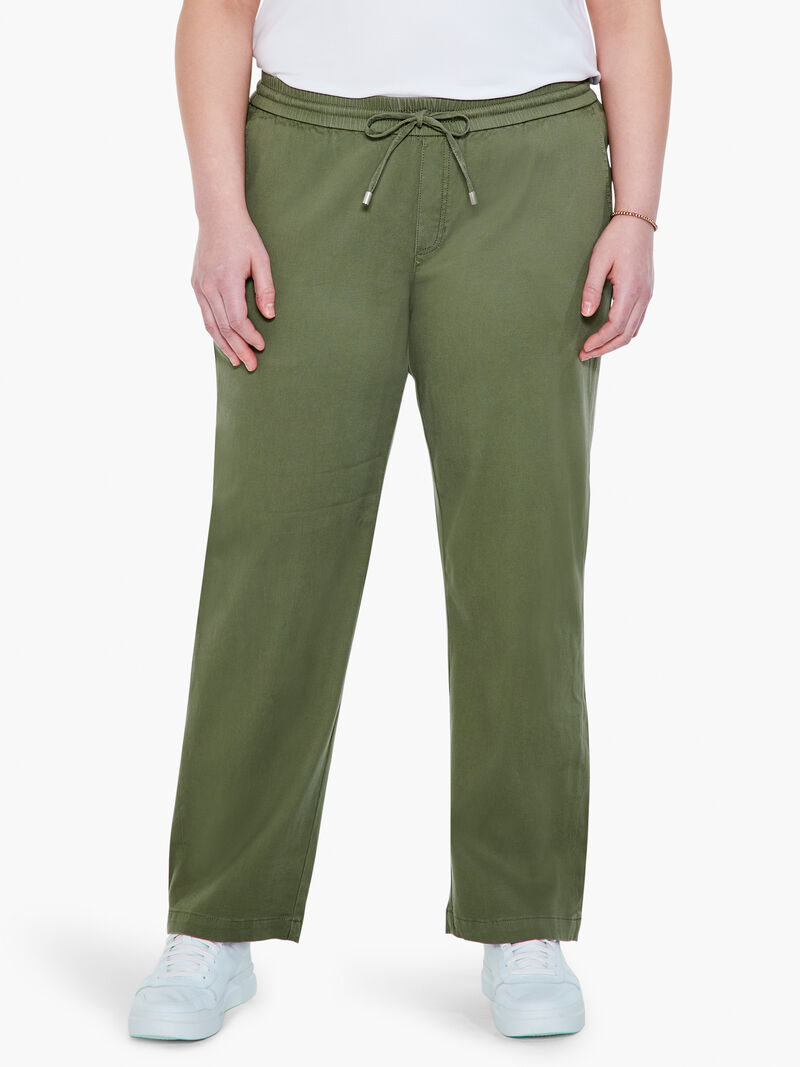 Woman Wears Liverpool Drawstring Pallazo Pant image number 1