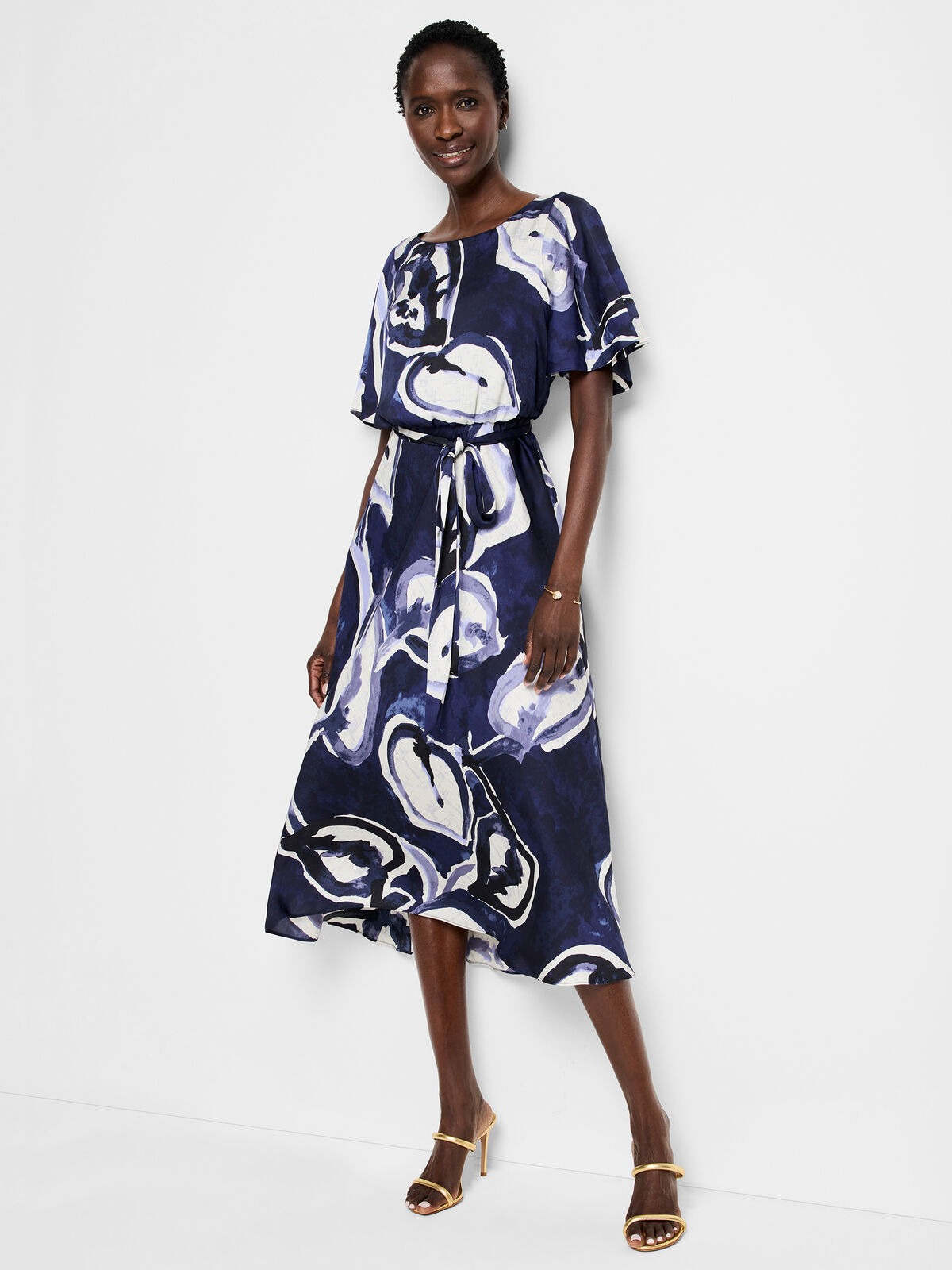 Watercolor Vines Brooke Dress