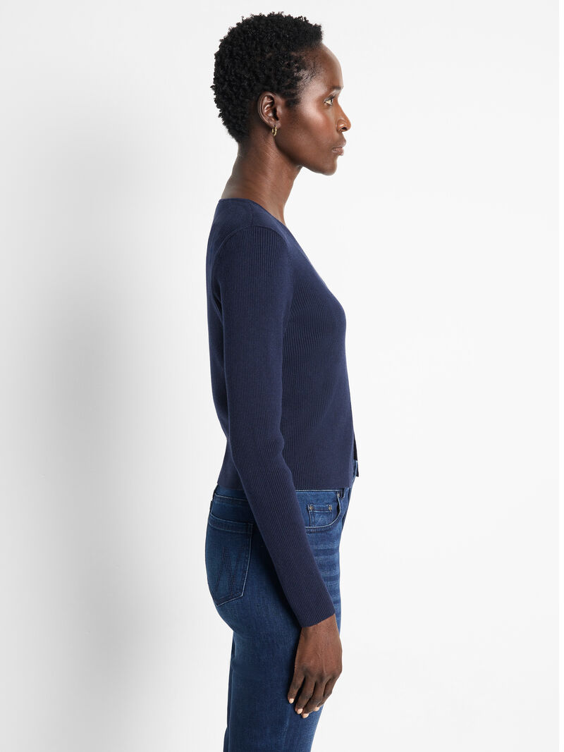 Woman Wears Cool Nights Cardigan image number 2