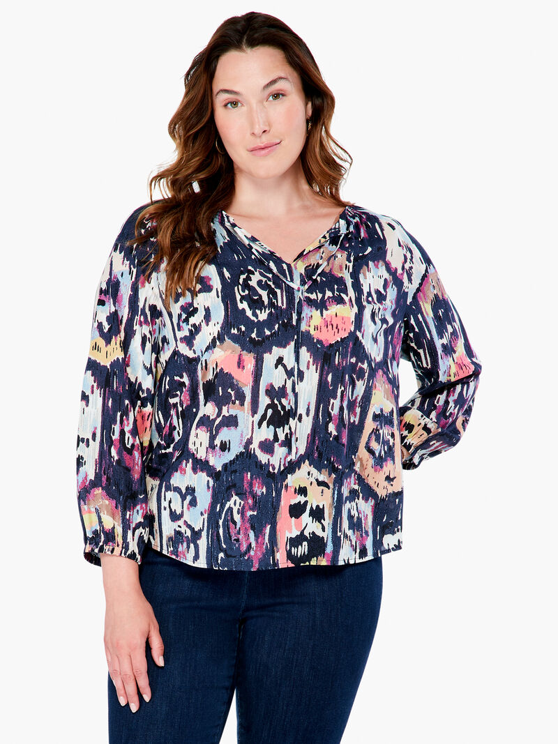 Woman Wears Medallion Mix Top image number 0