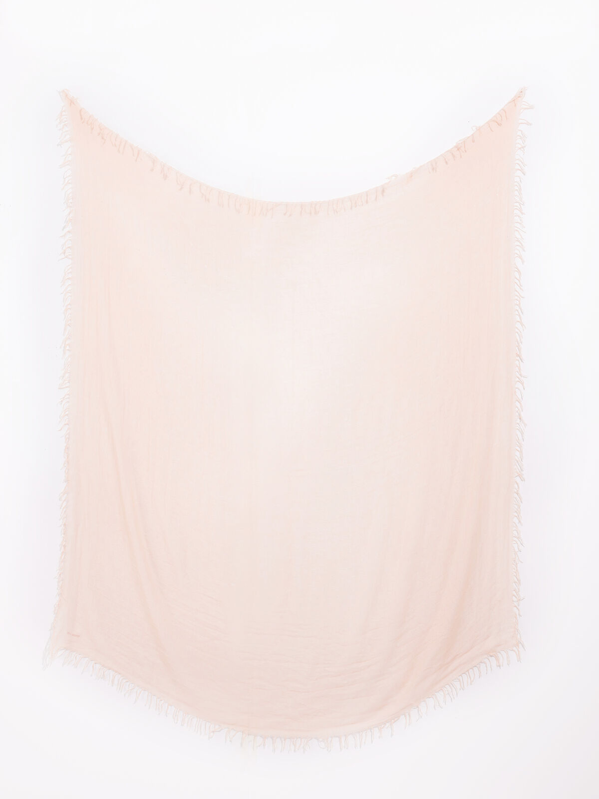 Chan Luu Solid Scarf With Fringe Edges