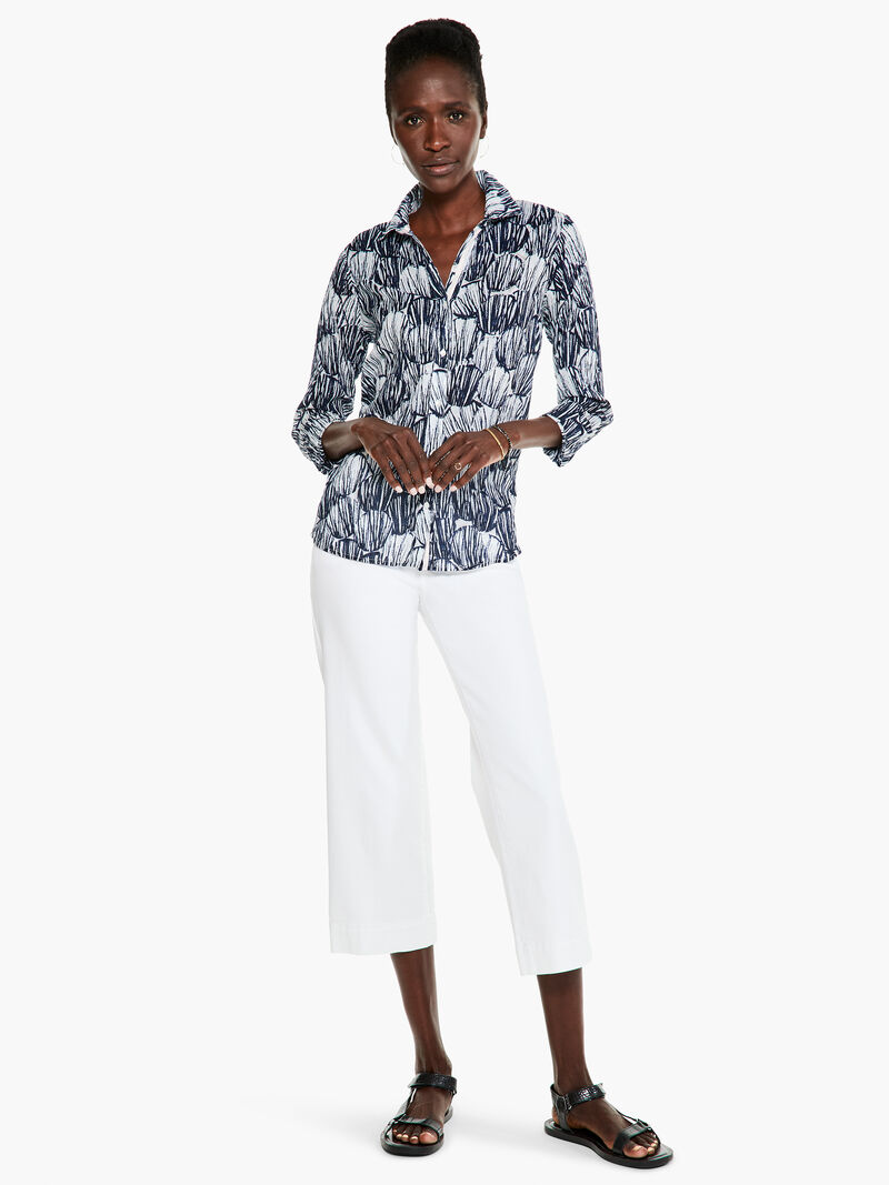 Woman Wears Indigo Shells Top image number 3