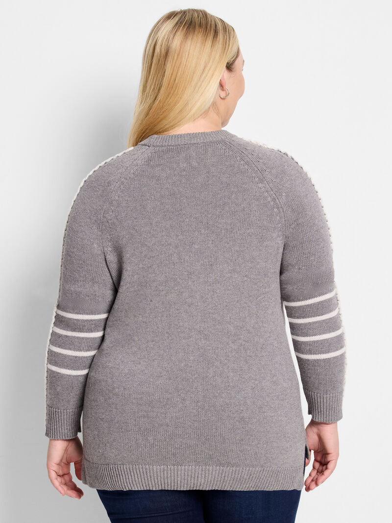 Woman Wears Dashing Down Sweater image number 3