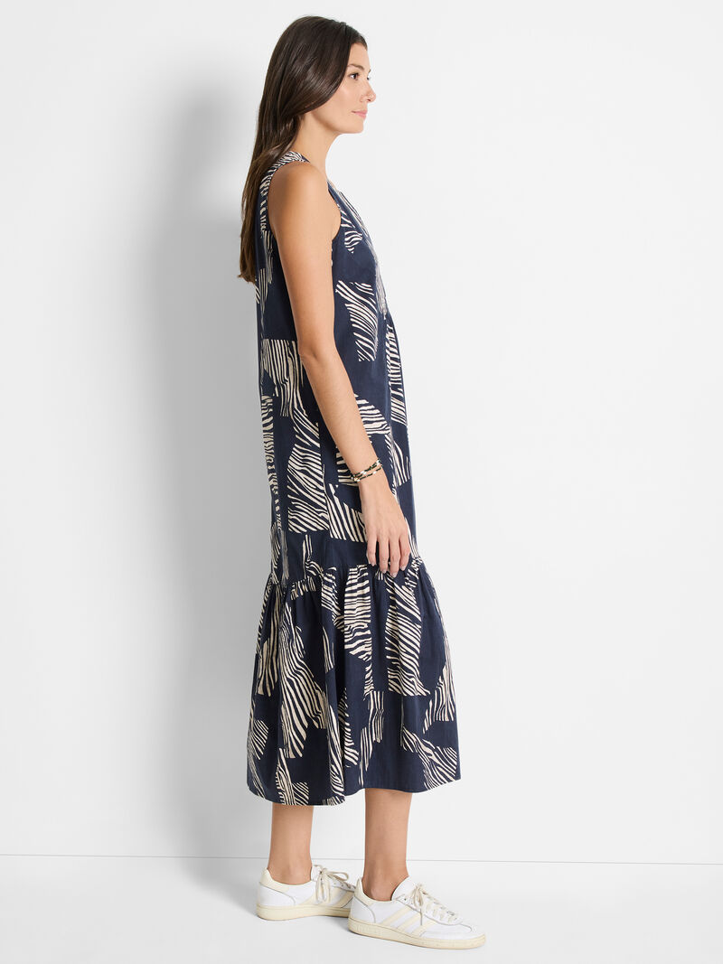 Woman Wears Zebra Stripe Cece Dress image number 2