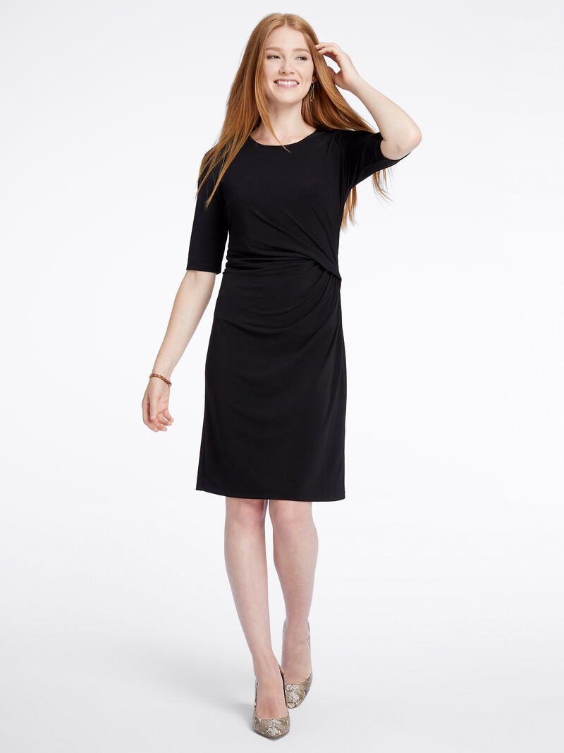 Woman Wears Fundamental Drape Dress image number 3