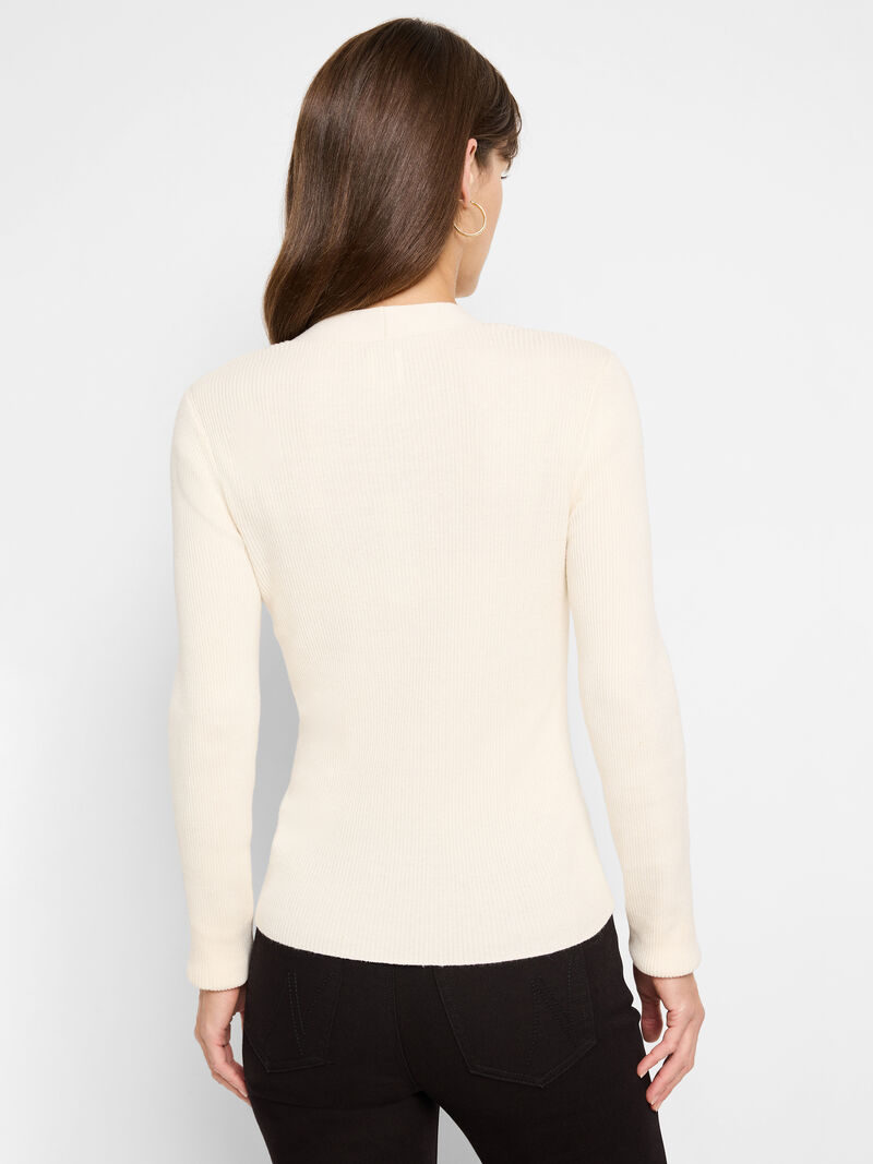 Woman Wears Toggle Sweater image number 3