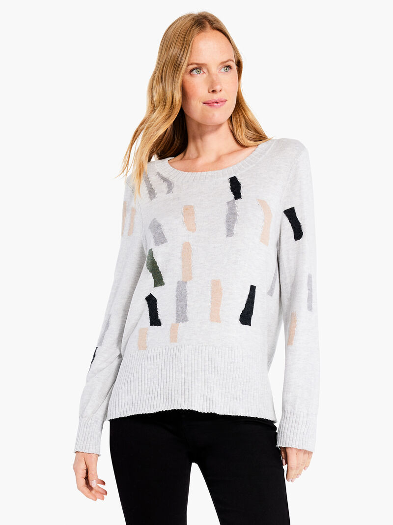 Woman Wears Falling Frost Sweater image number 0