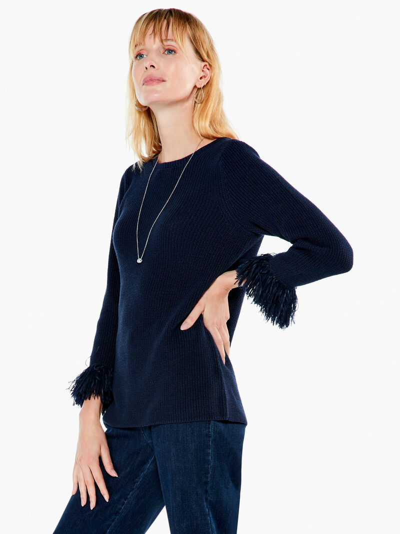 Woman Wears Night Fall Sweater image number 1