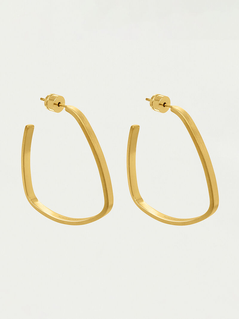 Woman Wears Dean Davidson - Midi Square Hoops image number 0